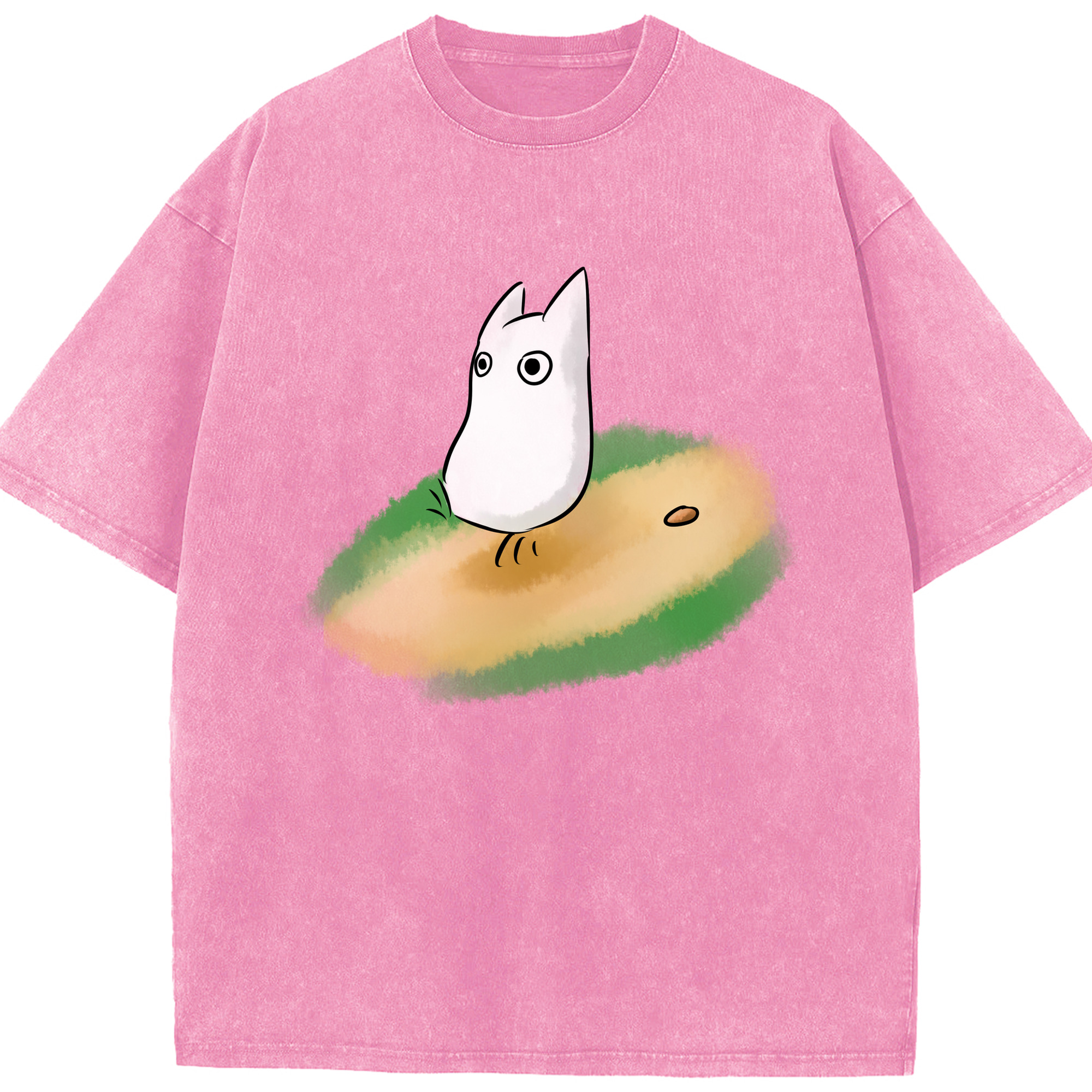 （画像用） となりのトトロ 草壁メイ 草壁サツキ My Neighbor Totoro Satsuki Kusakabe Mei Kusakabe 綿100% ヴィンテージ風 半袖Tシャツ（フロントプリント）